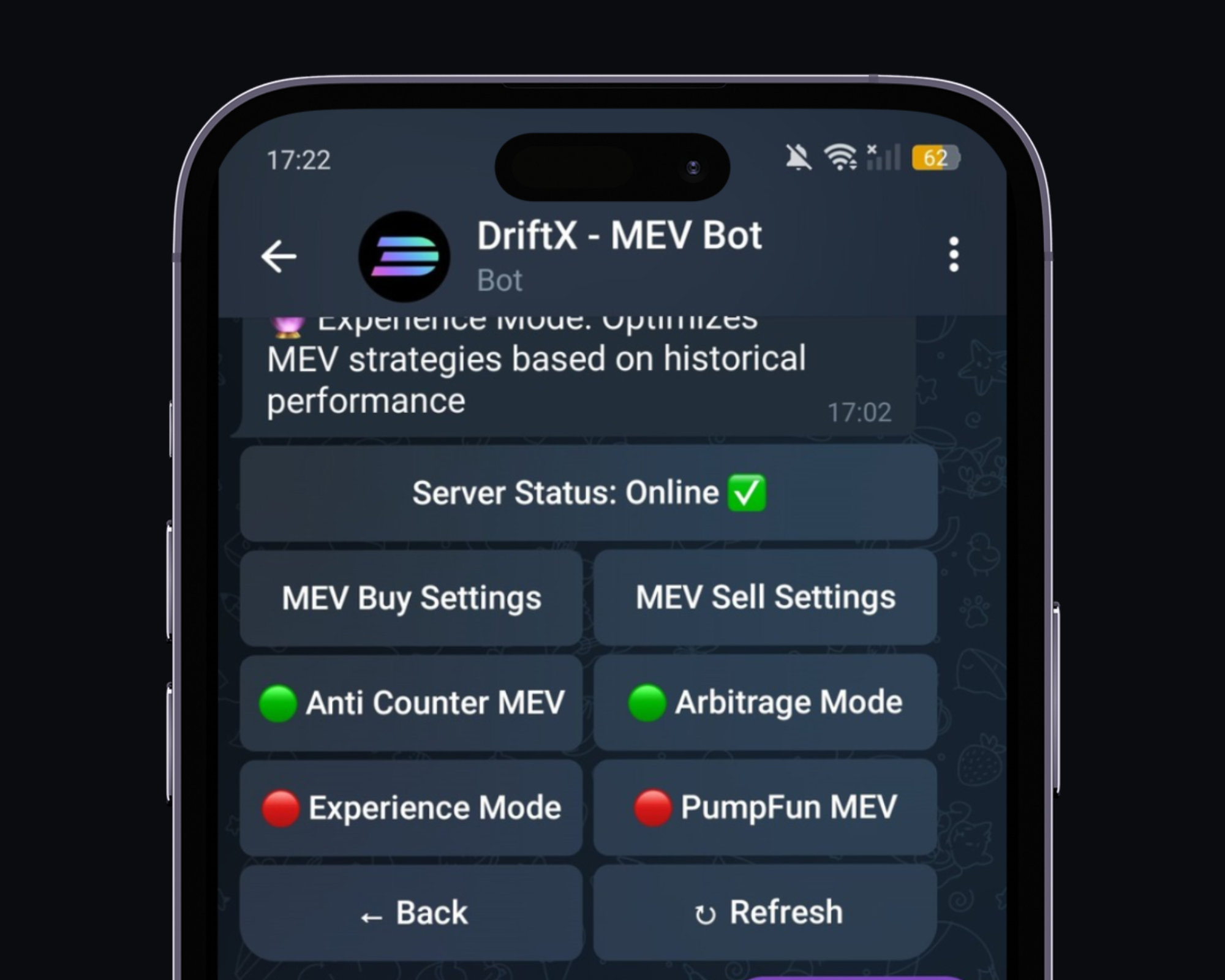 Select MEV Strategy for SniperCalls. Choose from various MEV strategies on Solana, optimizing trades with the Solana bot to outperform competitors like Jito. SniperCalls is the fastest mevbot currently available.